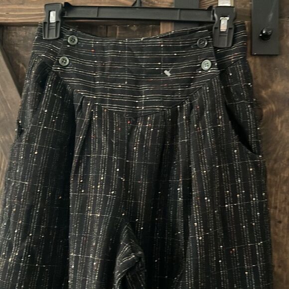Vintage Casablanca pleated wool pants with pockets Sz-10 - Picture 1 of 13